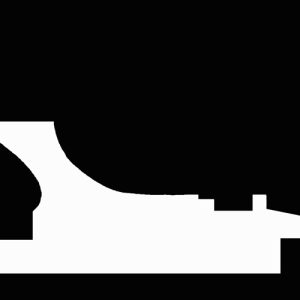 Hollow with gadrooned edge Montague Dawson - 3.63 inch profile