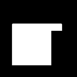 Square gilded 1.25 inch